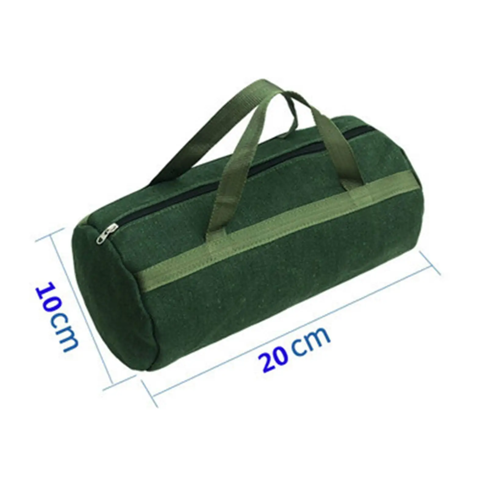 Canvas Tool Organizer Bag Heavy Duty Wide Mouth Zipper Tool Pouch Waterproof Carrier for Electrician Work