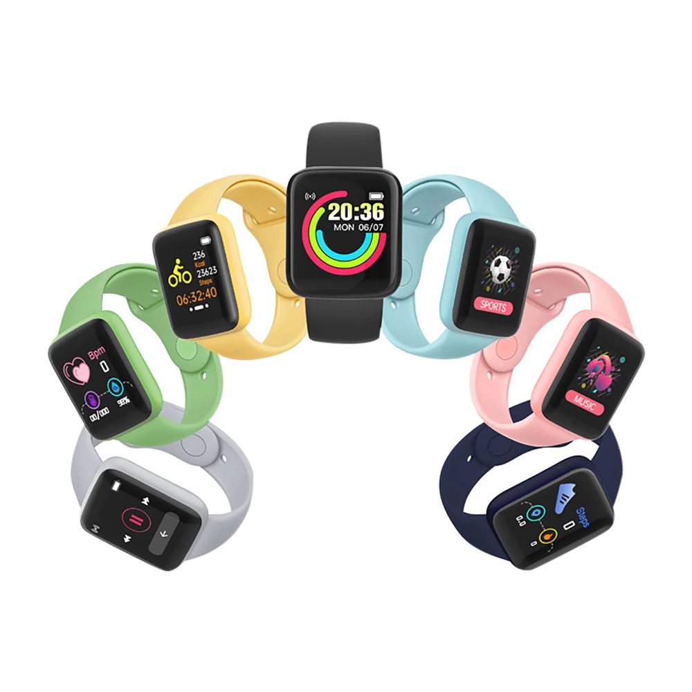 Bluetooth Smart Watches For Women Men Networked Phone Control Music Smartwatch Fitness Sports Bracelet Health Monitor Clock Y68