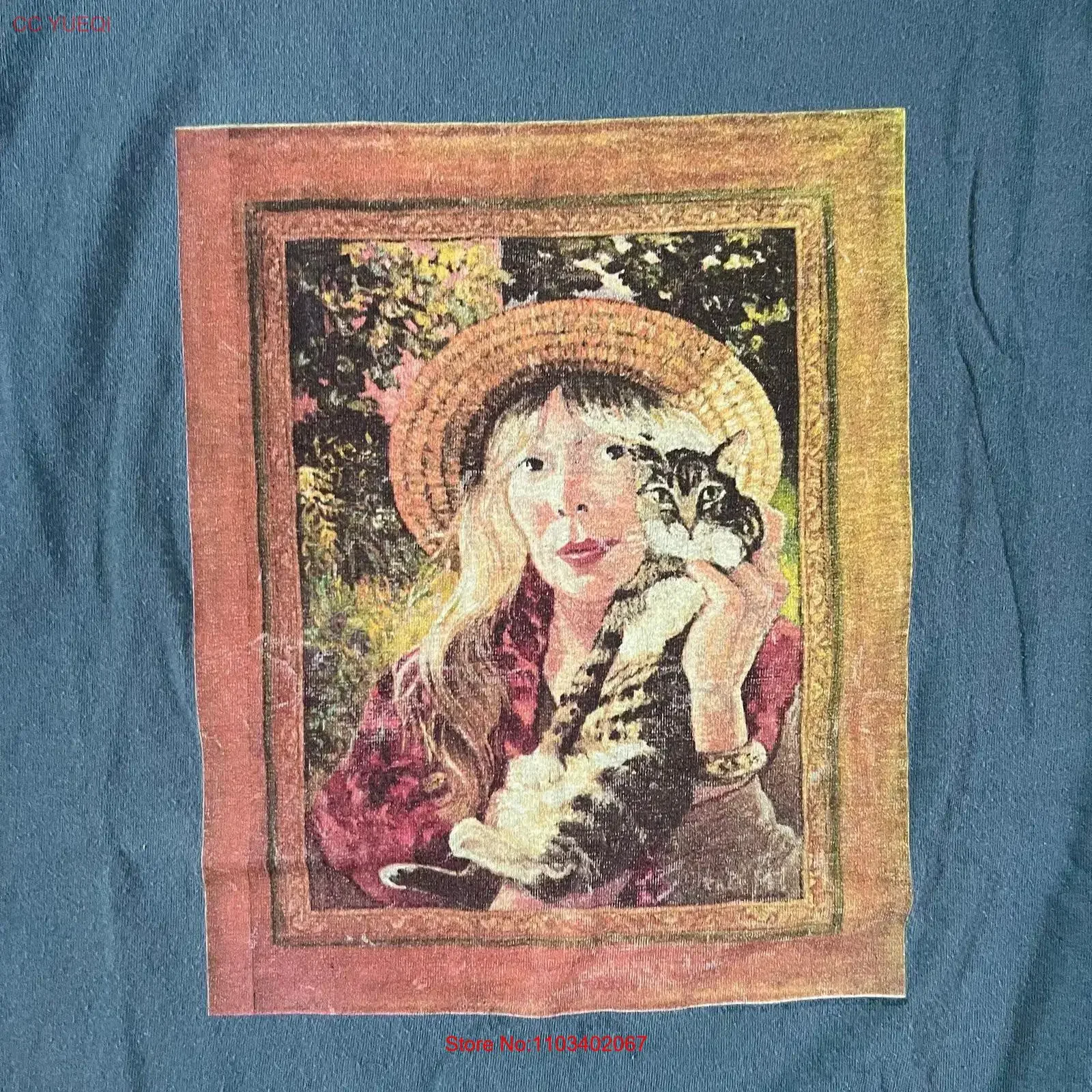 Camiseta Vintage 1998 Joni Mitchell Taming The Tiger Concert Tour GC4401, Lavada, Macia, Estampada, Elástica, Versátil e Estilosa