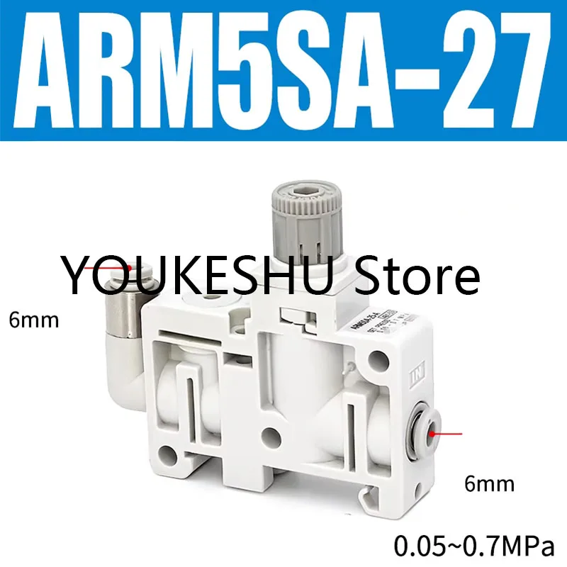 Brand New Original Pneumatic Miniature Integrated Pressure Reducing Valve Regulator  ARM5SA-27