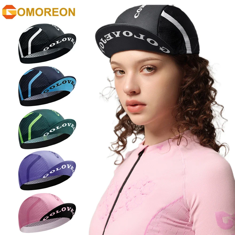 

1Pcs Cycling Cap, Cooling Skull Cap Helmet Liner with Sun Visor, Sun Protection Running Bike Cap for Men Women Under Helmet