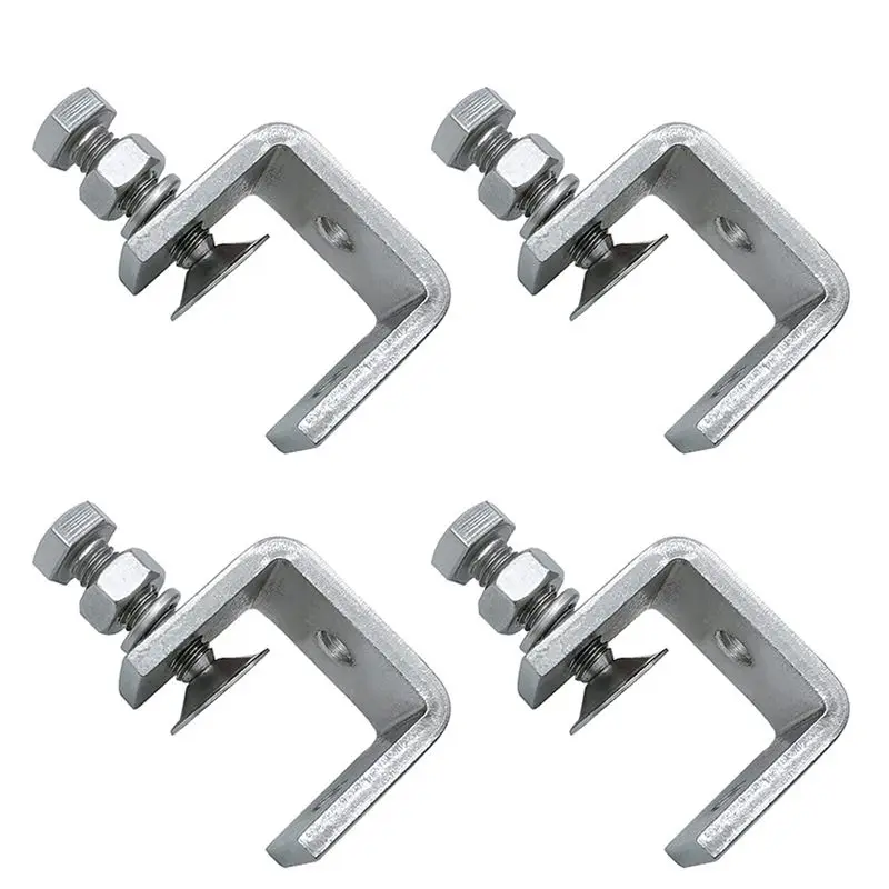 DT17 20PCS 16-25mm Heavy Duty Woodworking Clamp Set 304 Stainless Steel C Clamp Tiger Clamp Tools for Welding Carpenter