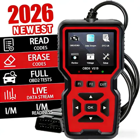 Professional Obd2 Diagnostic Scanner Tool, USB Powered, Code Reader, Battery Tester, I/M Readiness Status, Code Eraser