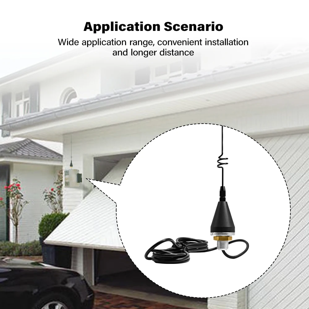 Universal 868MHz Outdoor Waterproof Antenna for Garage Receiver Gate Shutter Door Control Model Enhanced Antenna High Gain 7dbi