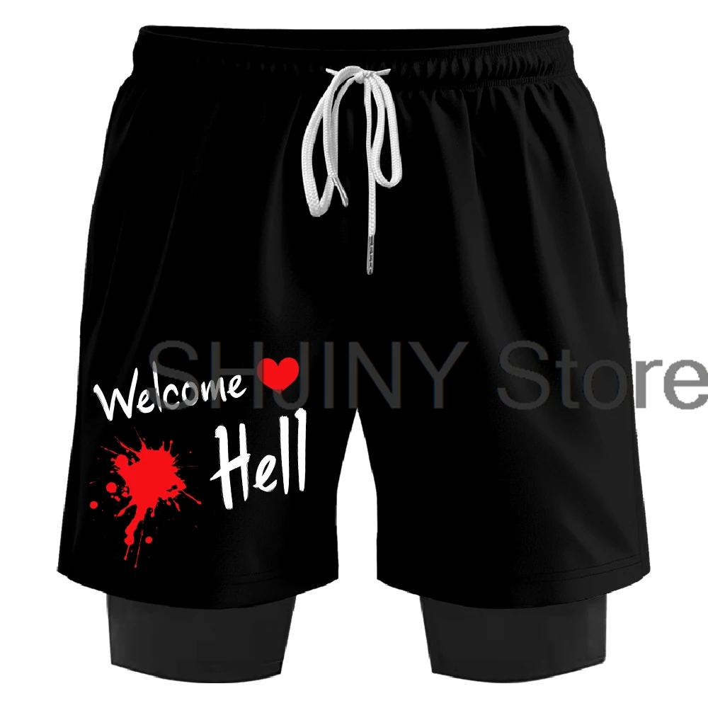 Touhou Project Hecatia Lapislazuli Anime Sweatshorts Hot Game Cosplay Dames Heren 2-in-1 hardloopshorts Outdoor sportkleding