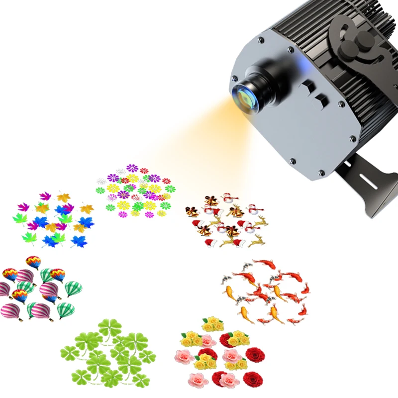 HD 512 DMX Projector Light Flower Sea Pattern RGB LED Light Source Advertising Lights Aluminum Alloy IP65 Rated 2-Year Warranty