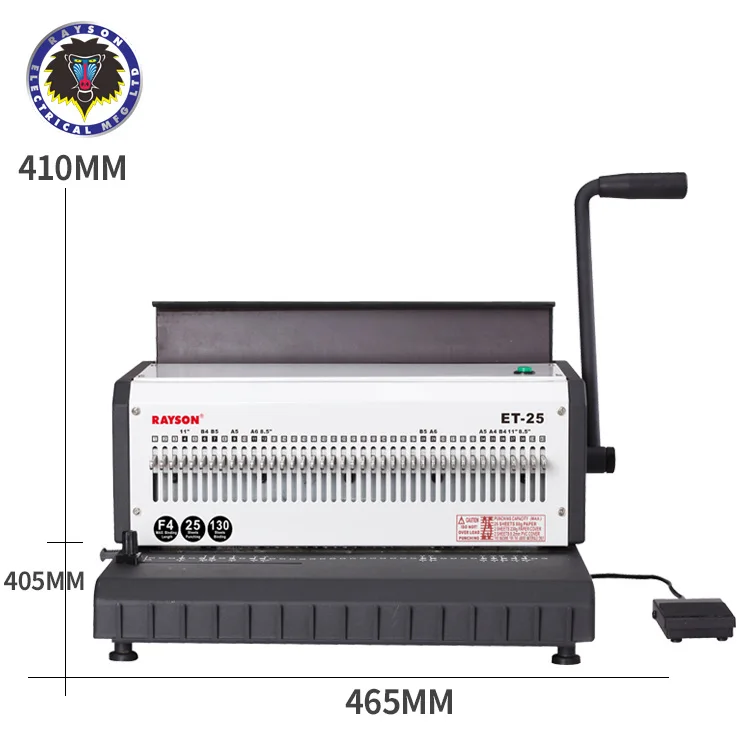 Factory Direct Price Electric Wire Binding Machine Book RAYSON ET-25