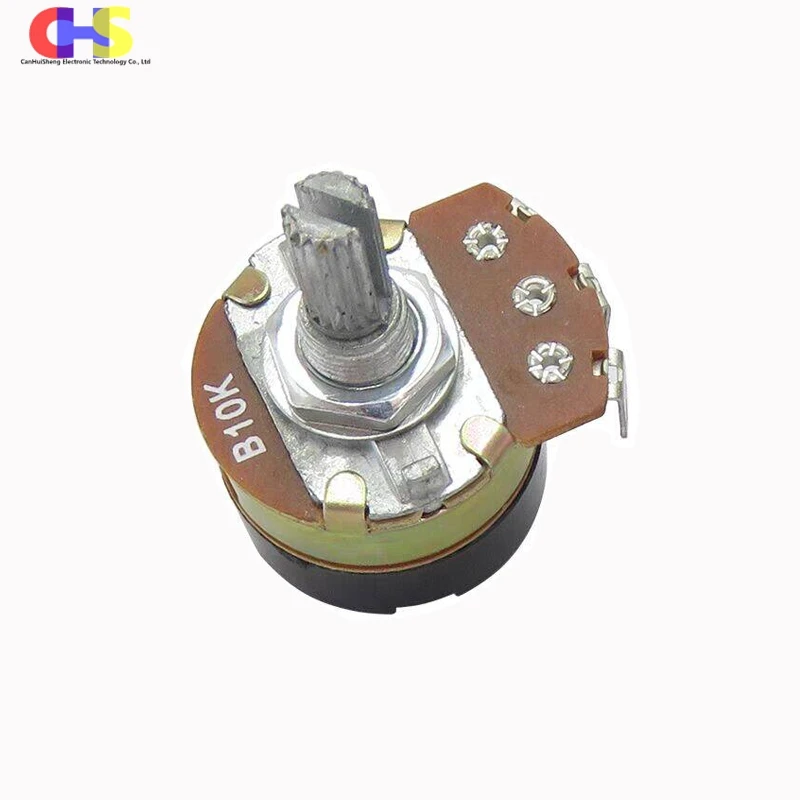 1pcs WH138-1 With Switch Potentiometer 5K 10K 20K 50K 100K 200K 250K 500K 1M WH138 Dimming Adjustable Resistance Governor