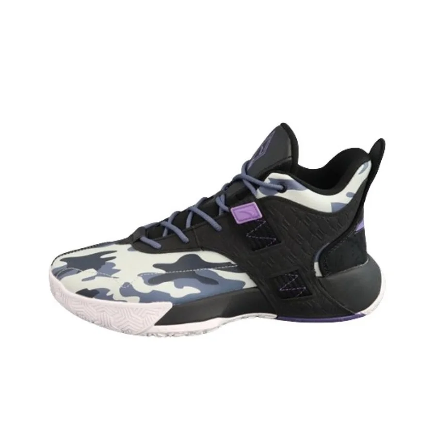 Anta Speedy Cushioning Slip Resistant Thermal Cushioning Slip Resistant Thermal Mid top Basketball Shoes Men's 112241615-5