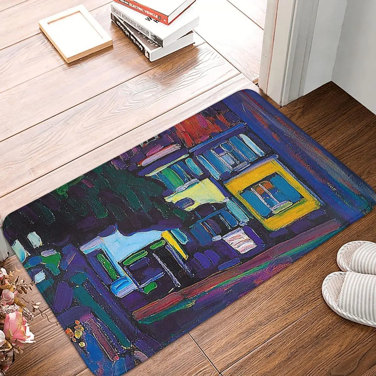 Russian Painter Non-slip Doormat Wassily Kandinsky Abstract Art Bath Kitchen Mat Prayer Carpet Home Pattern Decor