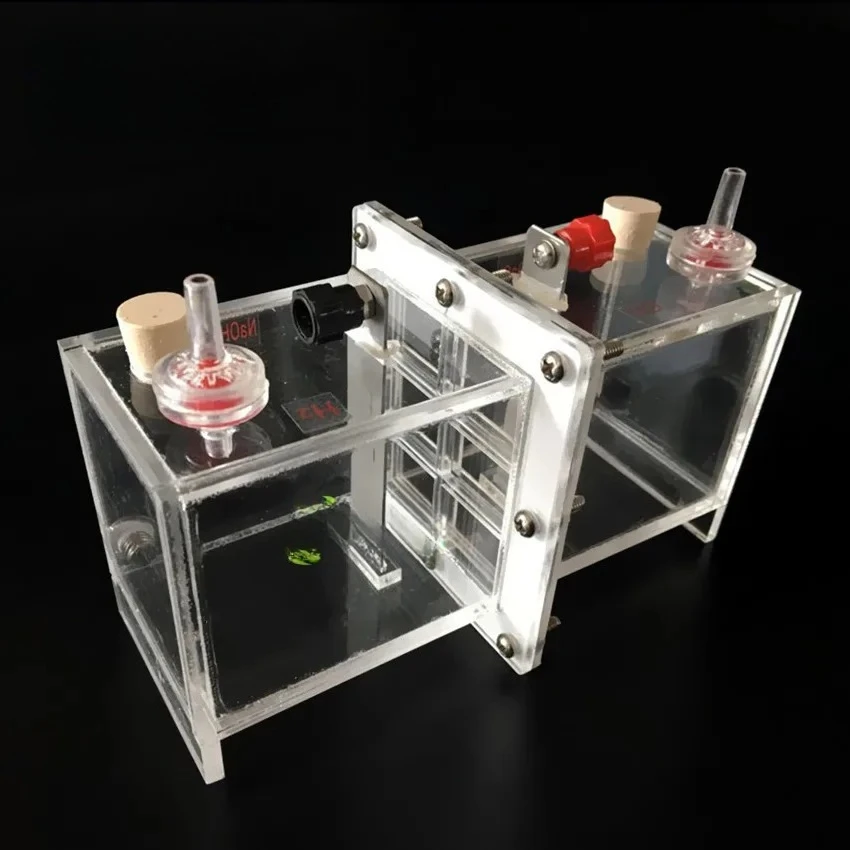

26063 Electrolyser Demonstrator with Proton-exchange Membrane Platinum Electrode High School Chemistry Teaching Instrument