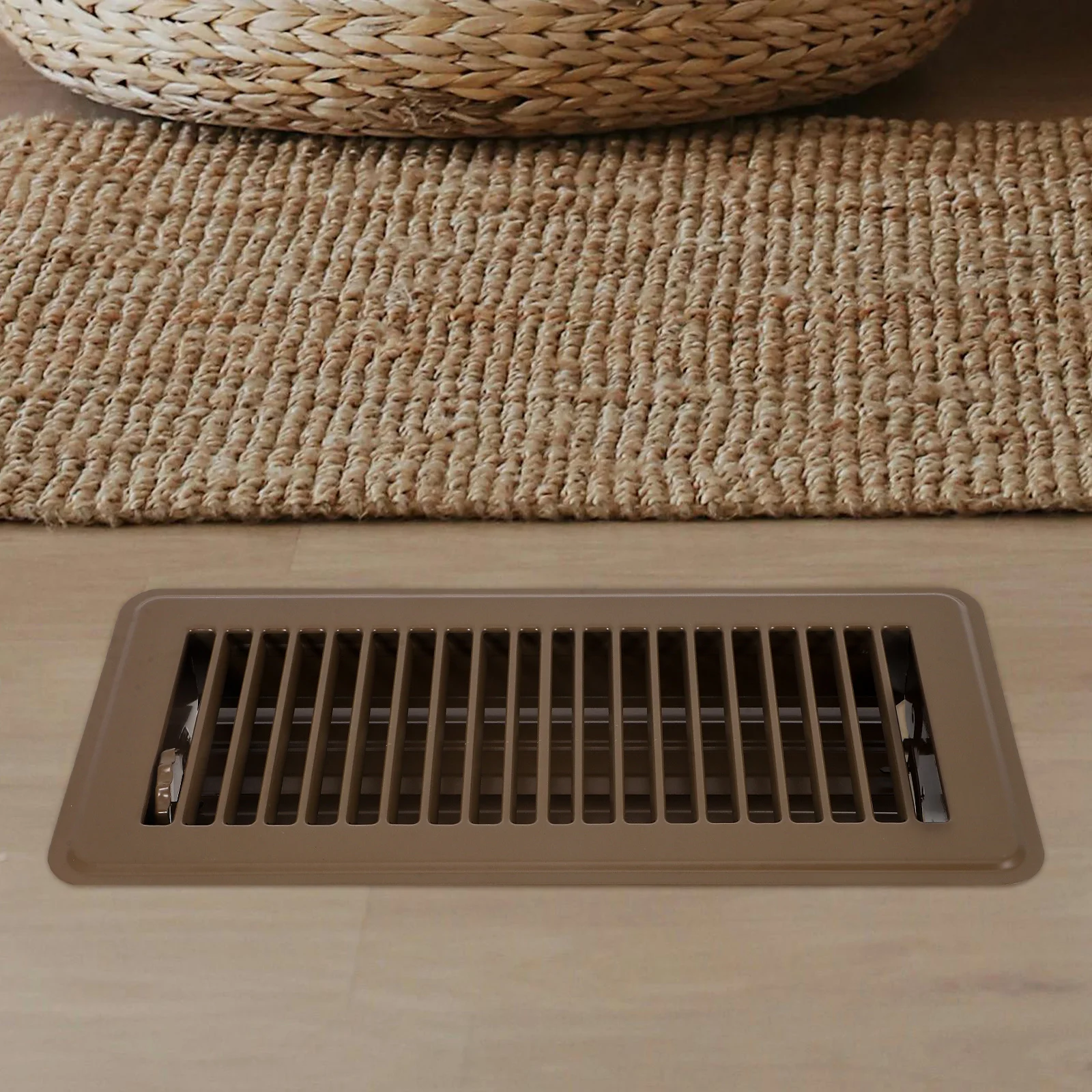 1PCS Gusseisen Boden Lüftungsgitter Air Vent Abdeckung HVAC Kompatibel Mehrzweck Luftstrom Einfache Installation Universal für Wohnungen