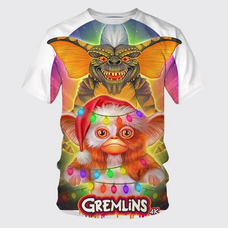 New Fashion Comedy Movie Cartoon Gremlins 3D Print Men's Women 's T-shirts Summer Funny Cool Harajuku Streetwear Unisex T-shirt