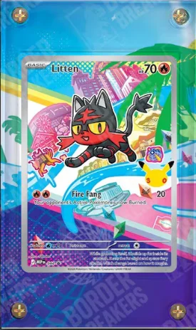 Anime Ptcg Acrylic Psa Display Case for Squirtle Bulbasaur Popplio Tcg Pkm 30Th Anniversary Illustration Rare Card Storage Box view 6