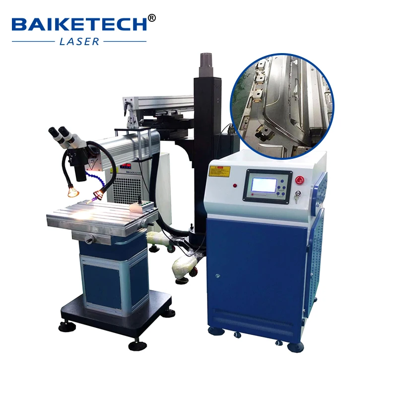 400W YAG Laser Cantilever Welding Machine External Water Chiller Automatic Mould Repair Laser Spot Welder for Stainless Steel