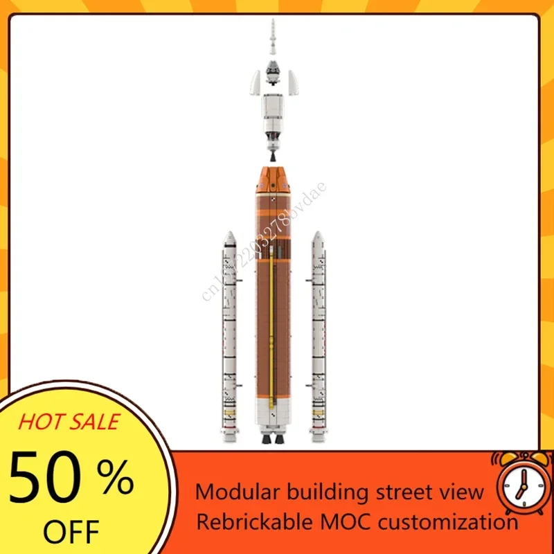 12628PCS Space Series Moc Building Block Moon Rocket Technology Bricks Mobile Launcher Model Science Concept Toys Creative Gifts