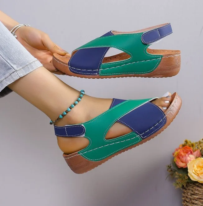 

Sandals Shoes Women Summer Retro Shoes for Beach Ladies Shoes Wedge Women's Sandals Outdoor Female Sandal Footwear