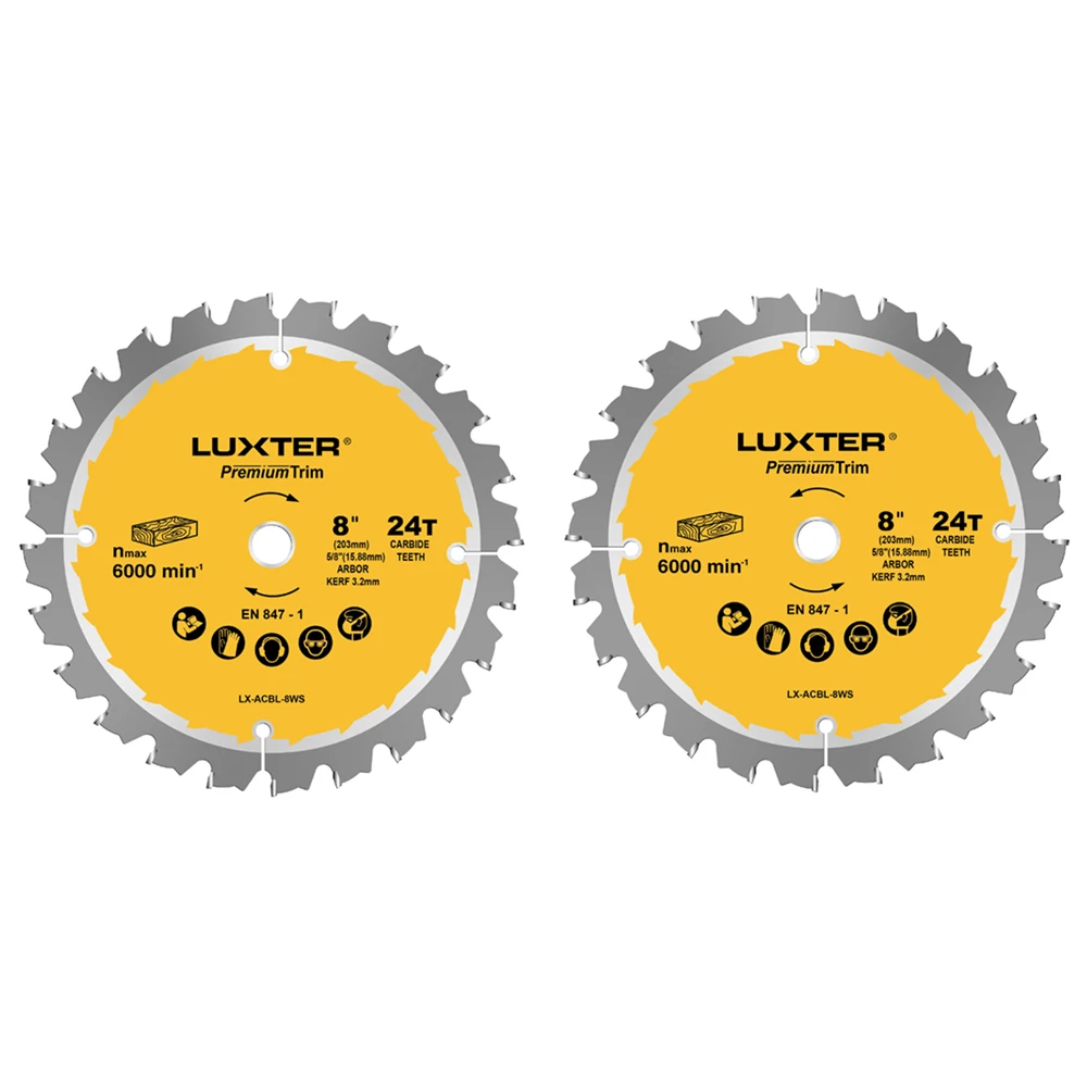 WOODERS Hot Sale Dado Saw Blade 7 Pieces 8 Inch Saw Blade Total Width 20.6MM For Wood grooving Table Saw Accessory