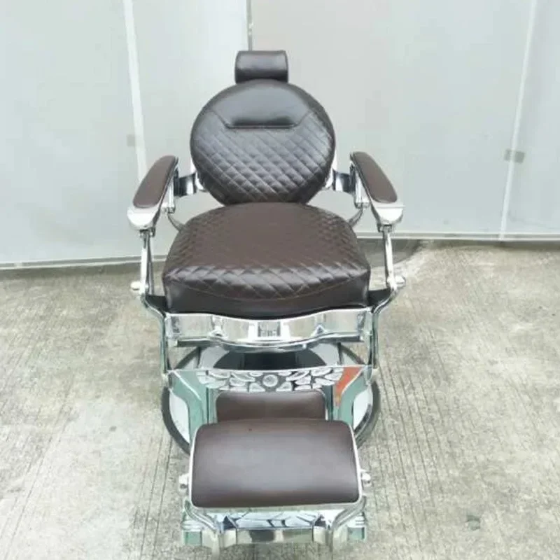 Oil Head Chair Hair Salon  Salon Old-Fashioned Detachable Adjustable Shaving Chair Hairdressing Barber Hot Dyeing Hair Cutting