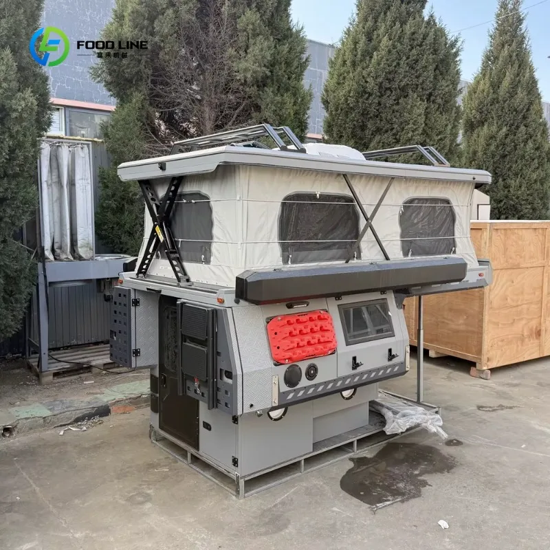 Customized Pop‑Up Camper for Pickup Truck Movable Off‑Road Travel Trailer Lightweight Outdoor Overland Camping Shelter Equipment