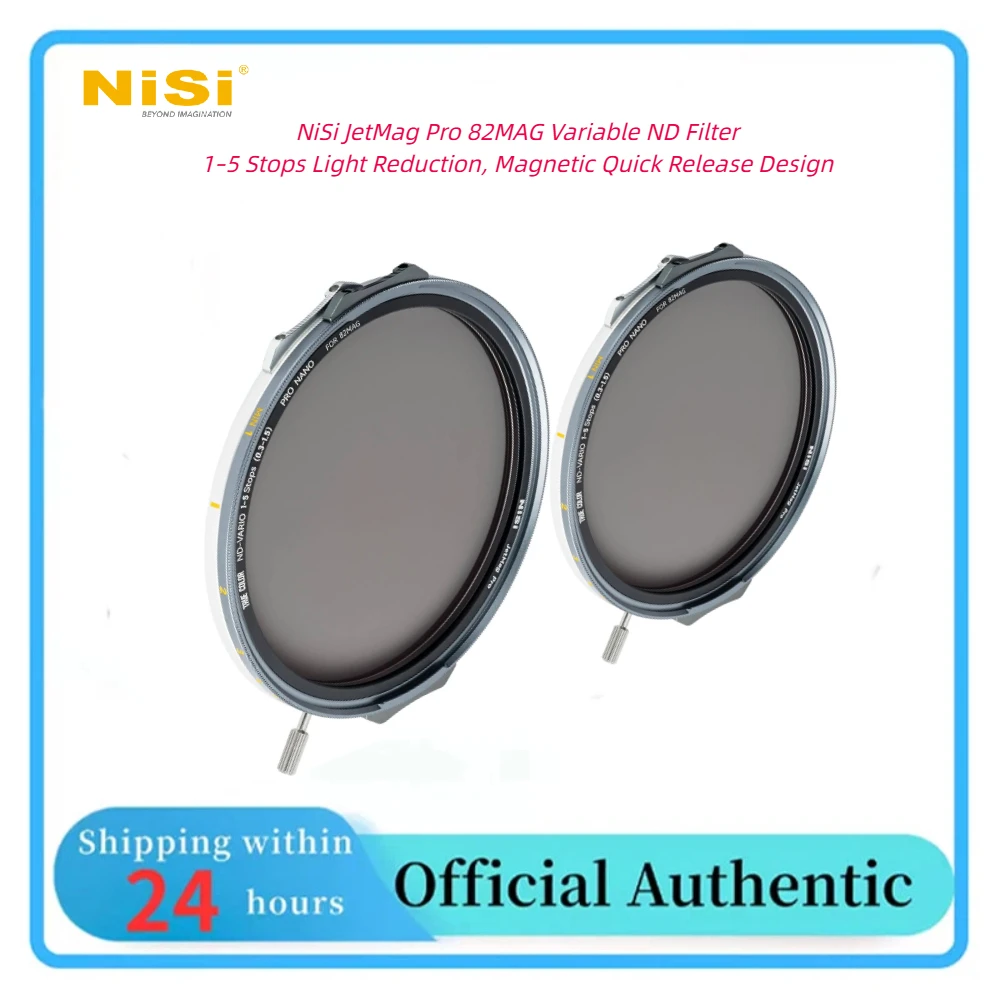 NiSi JetMag Pro 82MAG 1-5 Stops True Color Variable ND Filter Magnetic Mount Nano Coated Waterproof for DSLR Mirrorless Camera