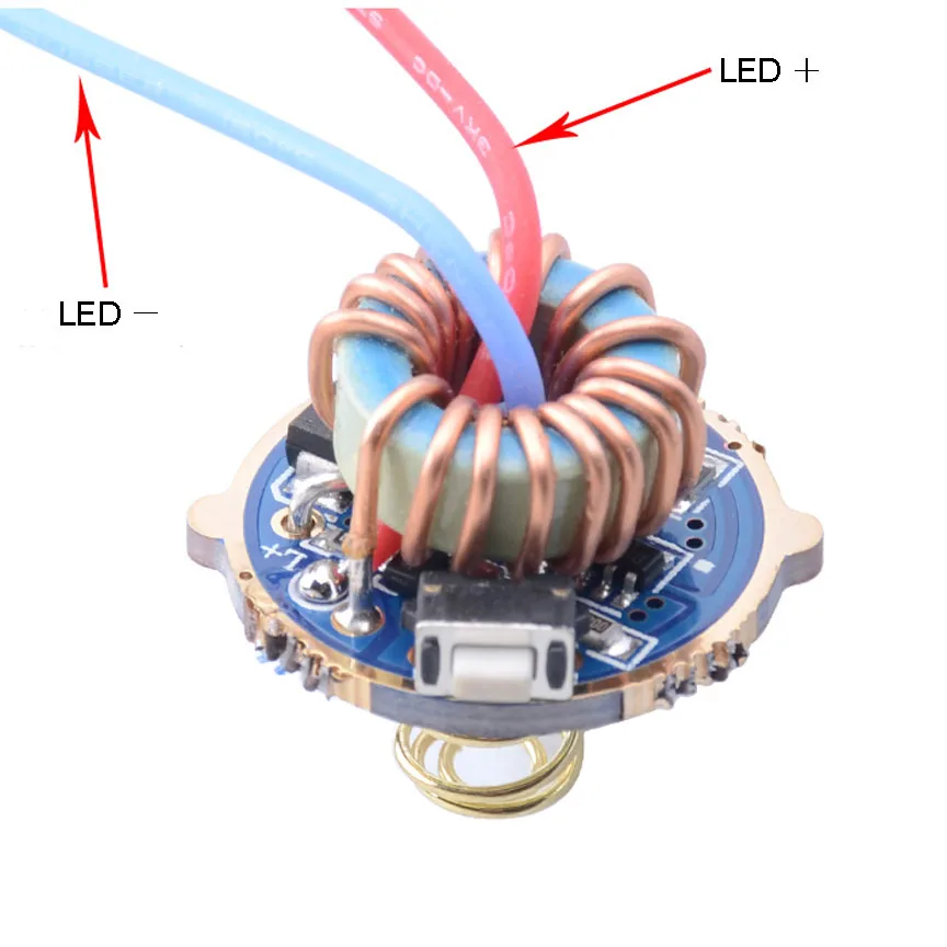 Jyl7823強力な懐中電灯18650バッテリーユニバーサル駆動回路基板サイドプレス中央スイッチドライバープレート22mmqx9920