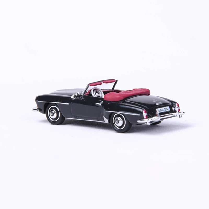 Scale 1/87 Diecast Car Model Toy Scale Classic Benz 190SL Top Down Retro Vintage Injection Car Model Toys Collection Gift