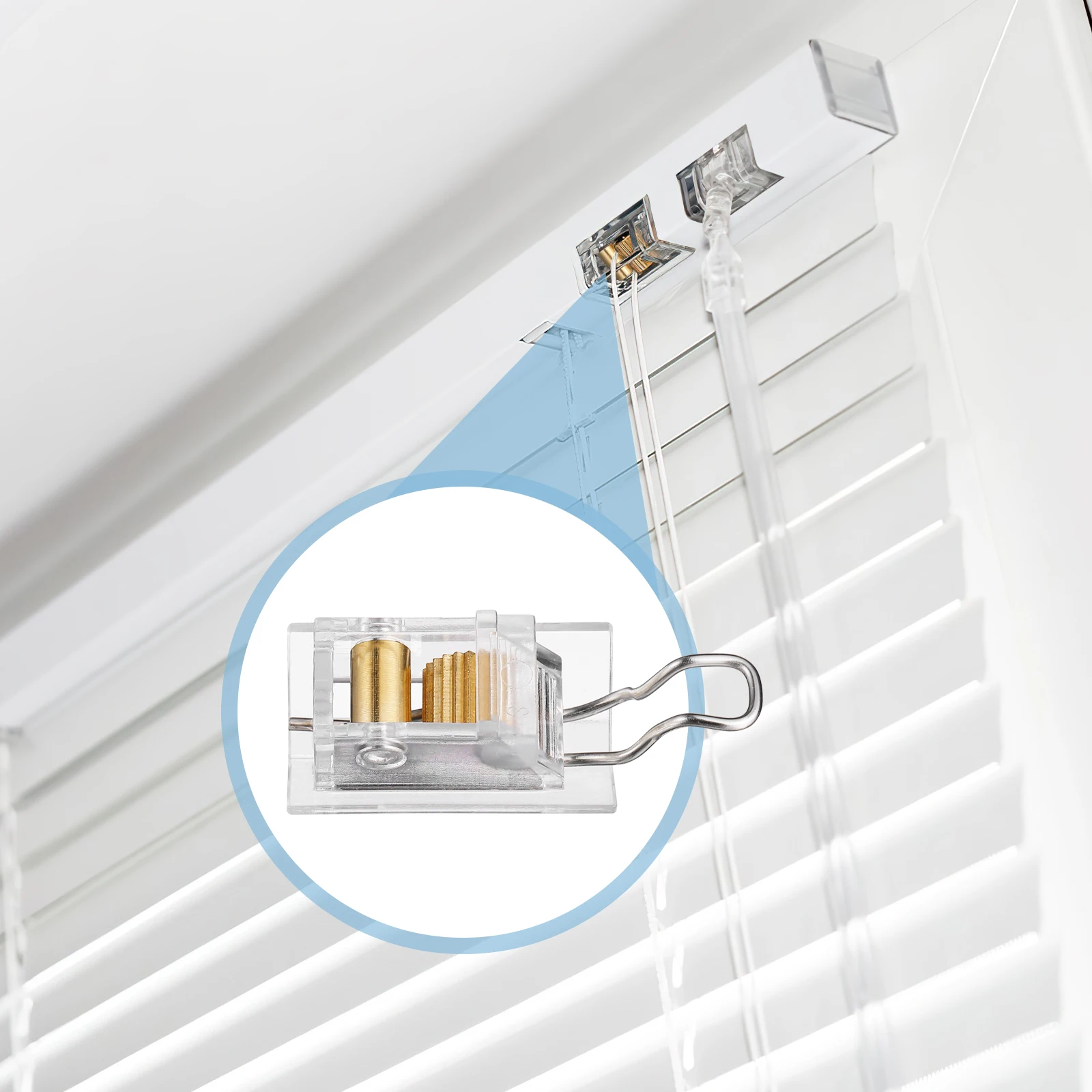 4pcs Professional Venetian Blind Hardware Blind Cord Locks Venetian Blind Gear Pull Ropes Venetian Curtain Accessories