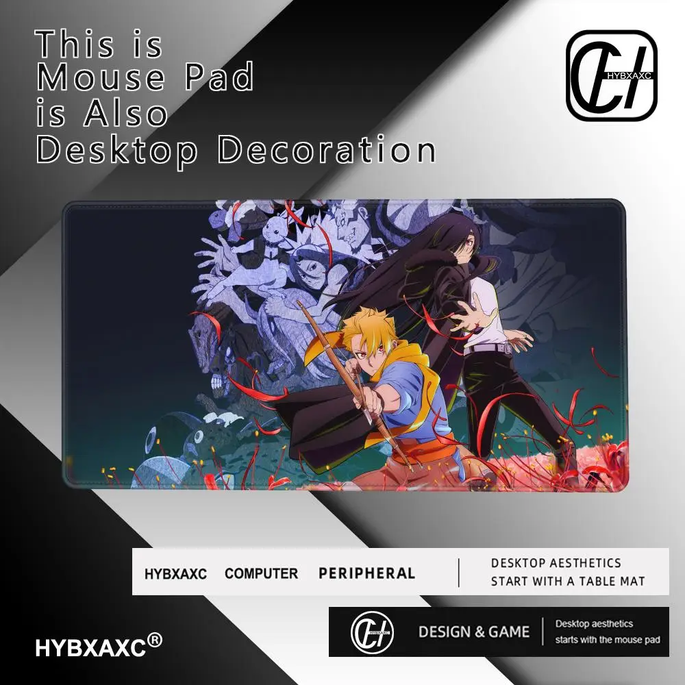 Yomi no Tsugai Anime Daemons of the Shadow Realm Mousepad Gaming Office Desk Pads Large Computer Non-slip Lockedge Non-slip