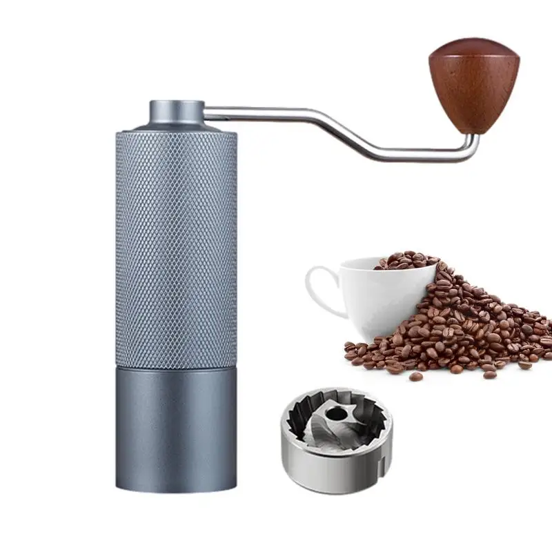 

Manual Coffee Bean Grinder Portable Hand Crank Coffee Bean Grinder Stainless Steel Coffee Mill Grinder With Adjustable Burr