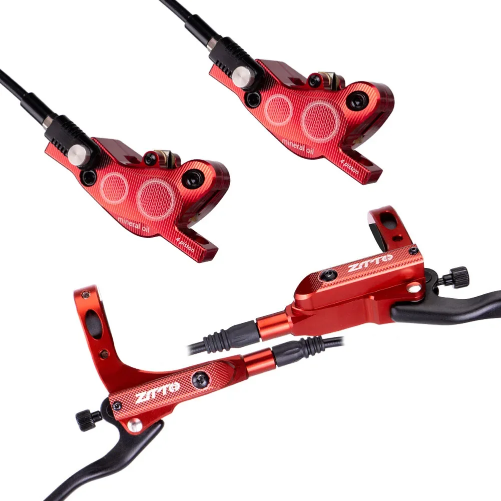 Brake Design MTB Hydraulic Brakes Set High Strength Aluminum Specifications Climbing Usage Scenes Easy Installation