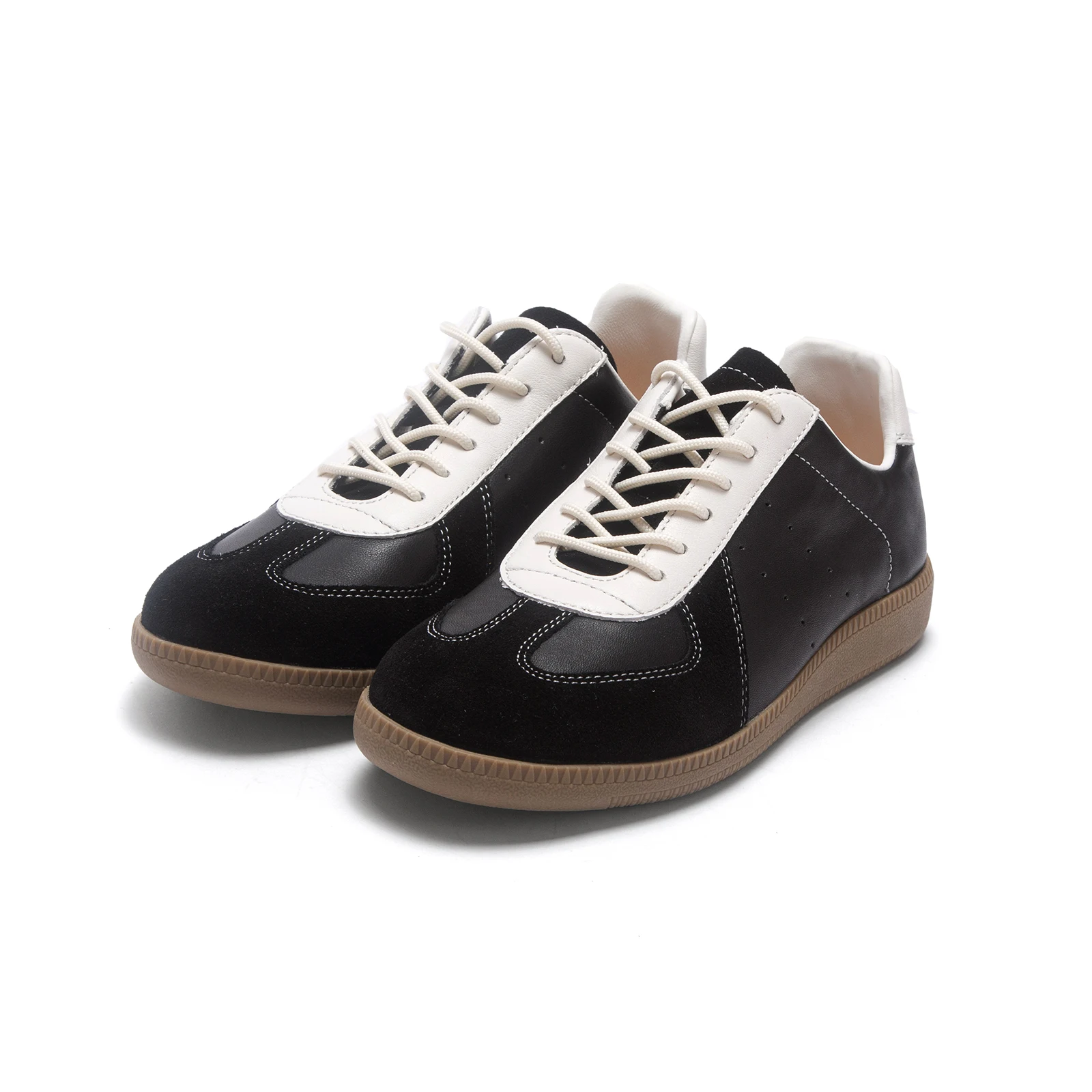 C-H Women's Walking Shoes 2026 Autumn New High Quality Cow Leather Black Casual Shoes Arch Support