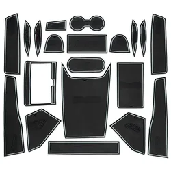 Car Door Groove Mat Cup Mat for Haval H6 3th 2021 2022 Center Console Storage Box Mats Auto Gate Slot Cup Holder Pad