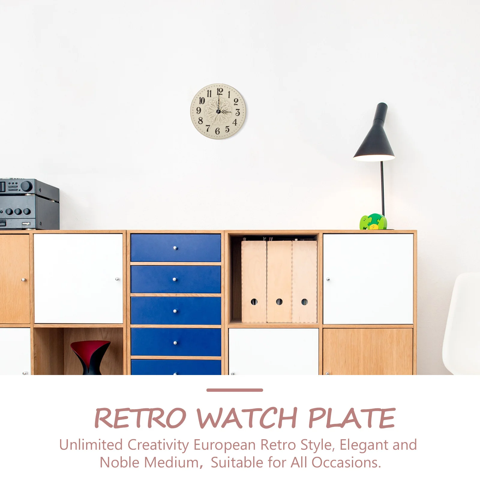 

Retro Quartz Diy Round Iron Dial Replacement Smooth Edge Wall Clock Accessory For Diy Clock Making Project