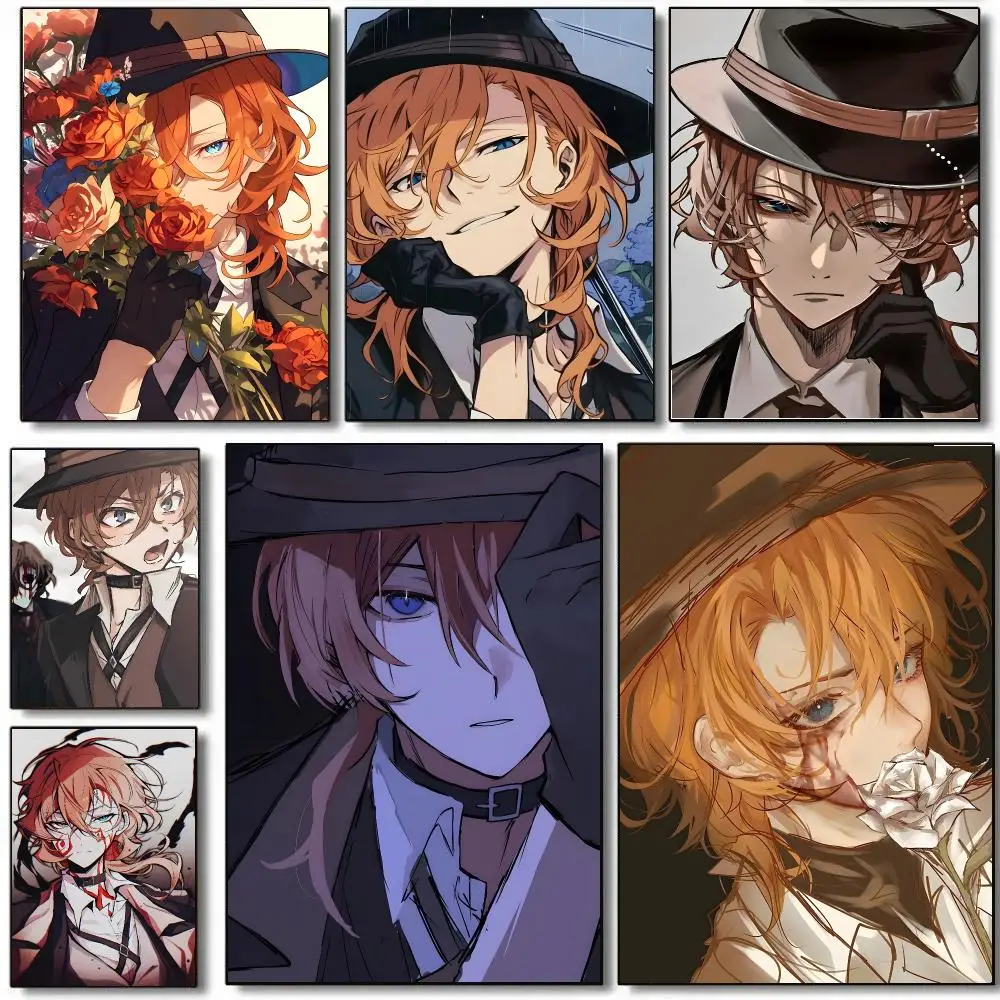 Chuya Nakahara B-Bungo Stray Dogs Poster HD Waterproof Aesthetic Wall For Home Decor Trendy Durable Easy To Apply Art