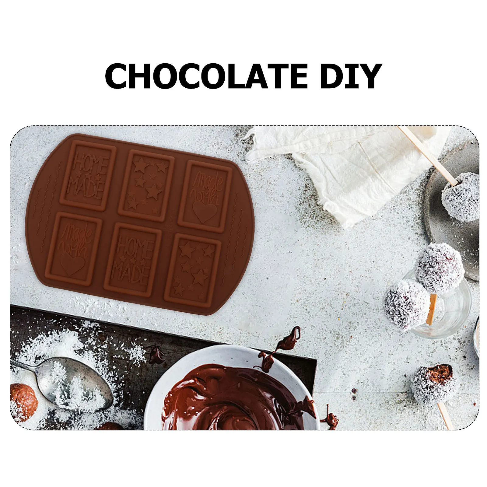 

Silicone Mold Cookie Dessert Chocolate Shaped Bakeware Non Stick Chocolate Mold Easy Clean Oven Safe Microwave