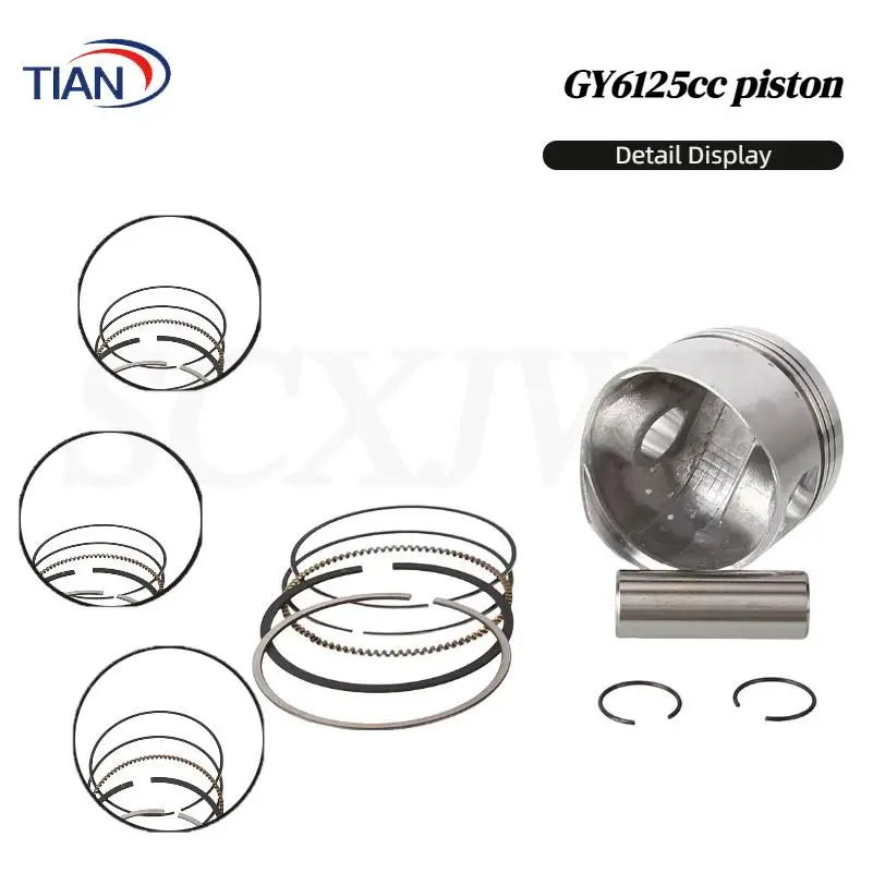 

GY6 125cc Motorcycle Piston Original Standard Size Perfect Fit GY6 125 Scooter ATV Engine Spare Parts