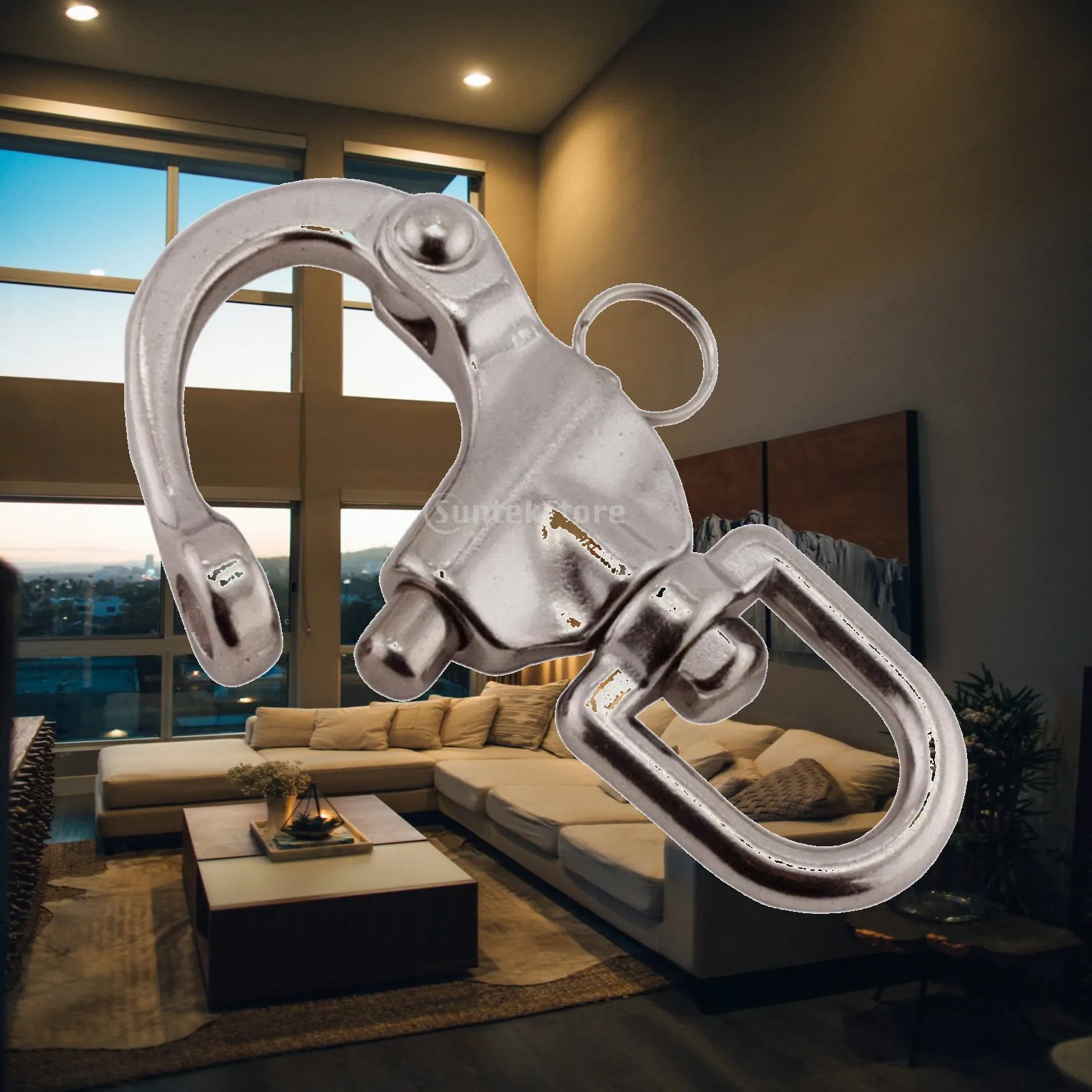 Snap Shackle Heavy Duty Quick Release Shackle Hardware Rotating High Strength for Boaters, Boating, Rigging