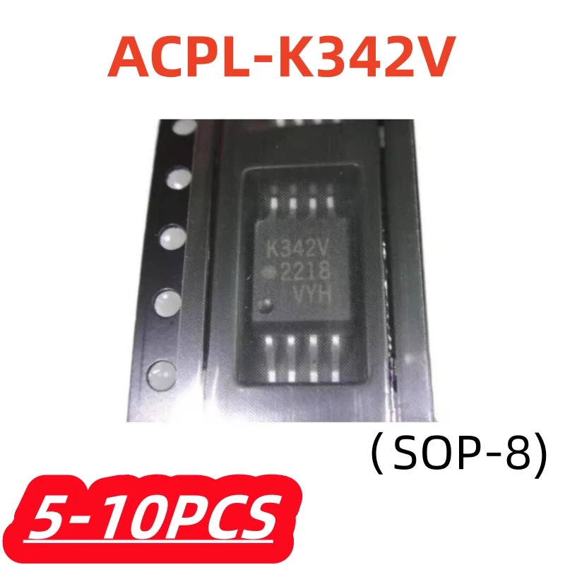 5-10Pcs/lot 100% New ACPL-K342V K342V K342 HCPL-H342 Patch sop-8 Optocoupler isolator driver chip IC
