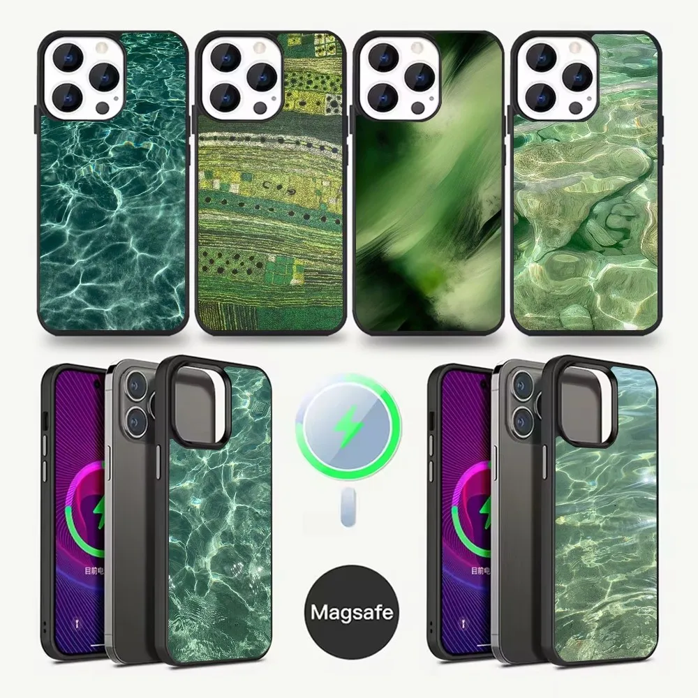 

Emerald Green Phone Case For iPhone 16,15,14,13,12,11,Pro,Max,Plus,Mini,Magsafe,Magnetic Wireless Charging Case