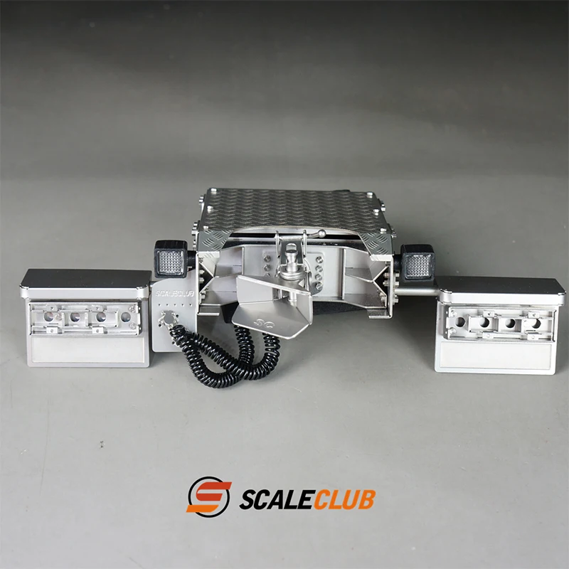 Scaleclub 1/14 heavy trailer truck European card upgrade metal tail beam