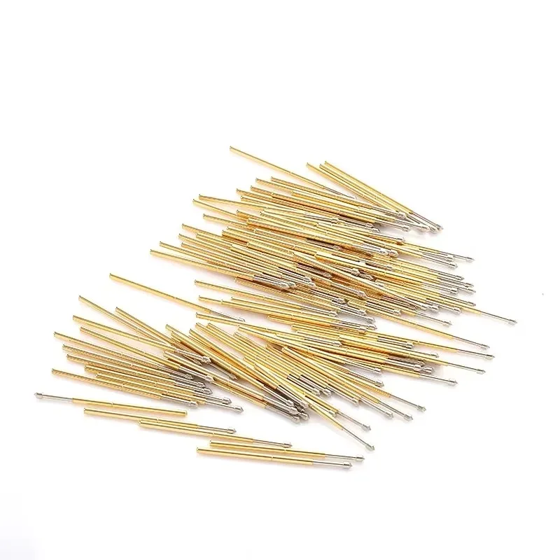 100PCS/Pack P100-E2 Conical Spring Test Pin Outer Diameter 1.36mm Total Length 333.5mm PCB Probe