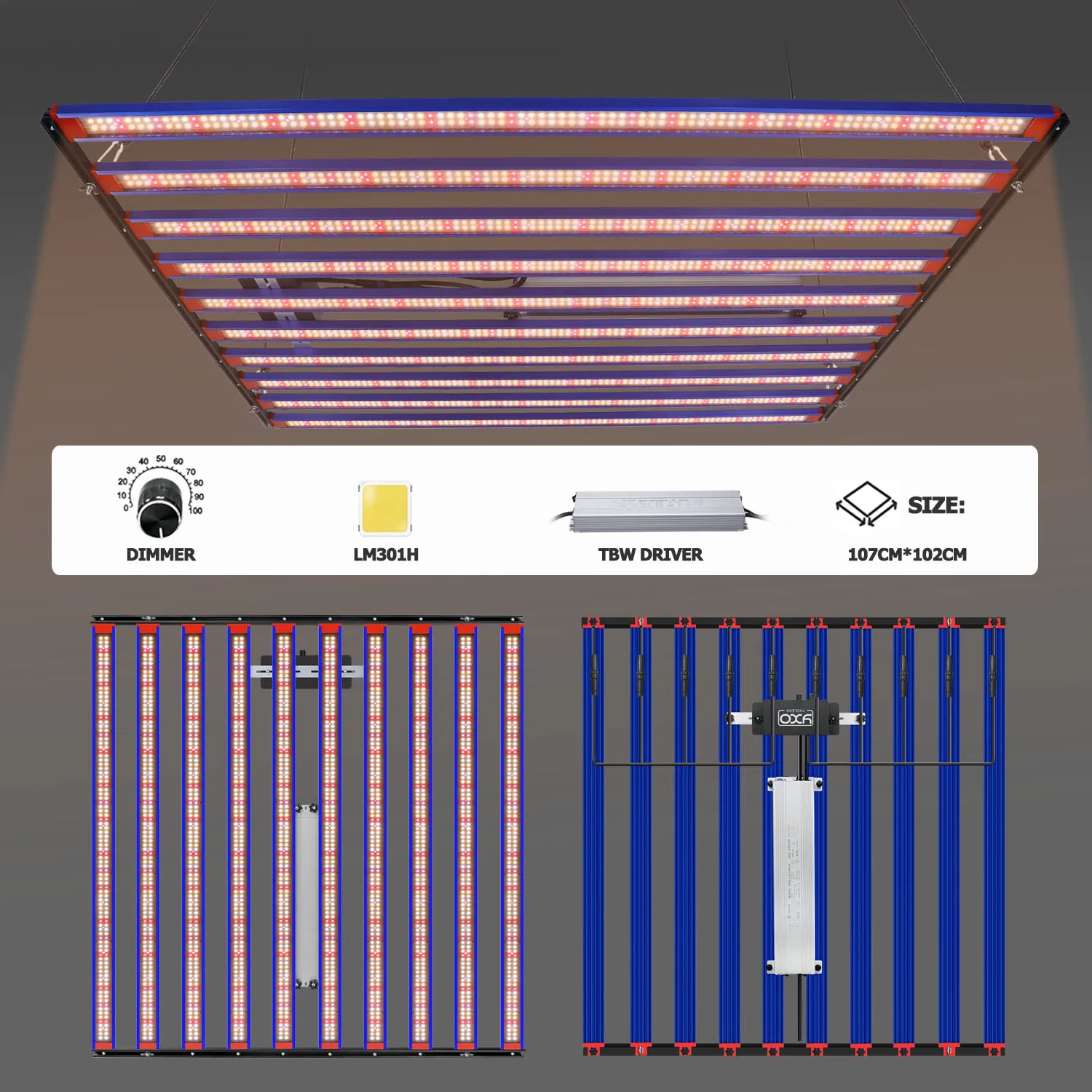 240w 320w 650w 1000w samsung lm301h evo led cresce barra de luz meanwell driver lâmpada crescente para planta interior flor estufa tenda