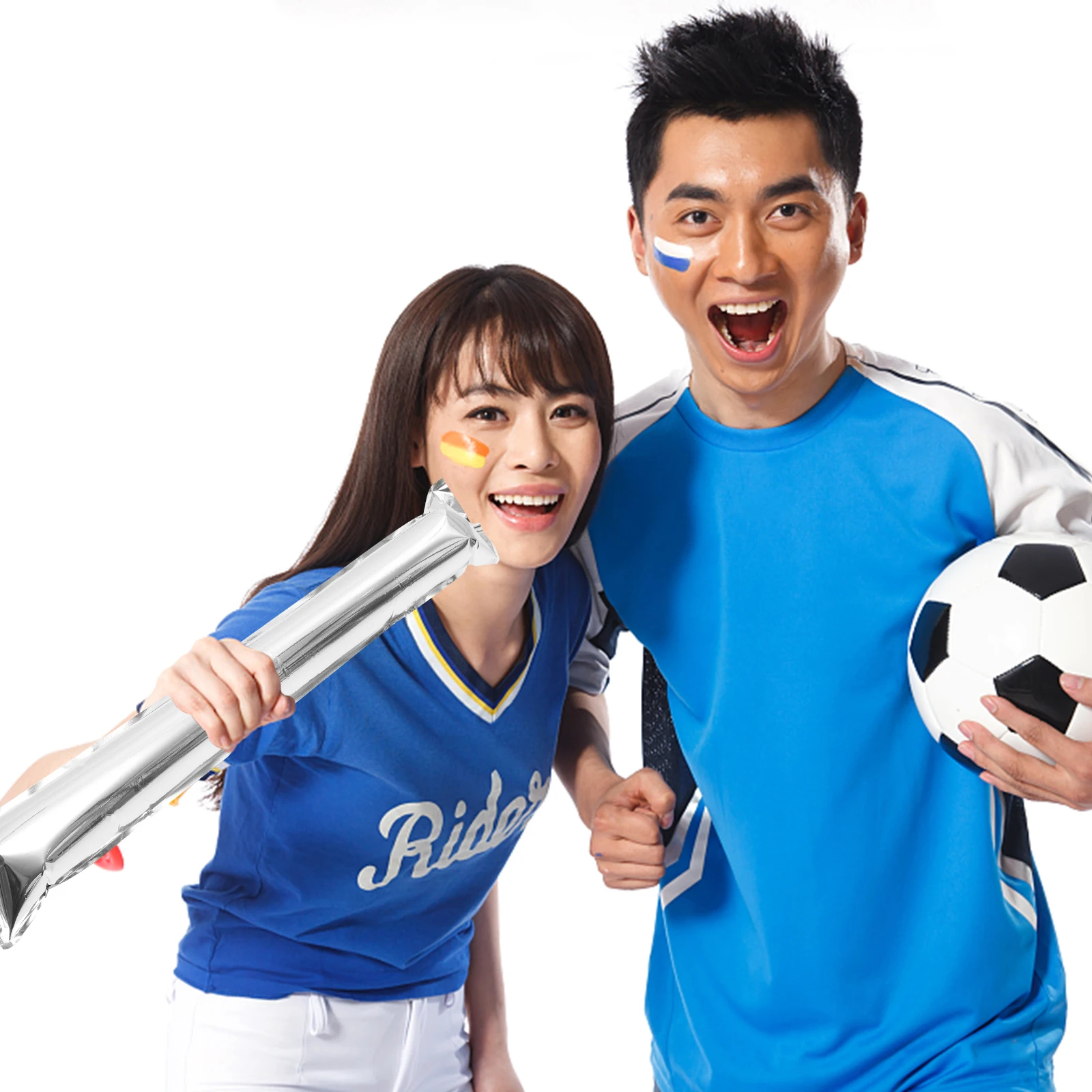 

24Pcs Inflatable Noise Sticks Cheering Clappers for Sports Events Parties Rallies Concerts Football Basketball