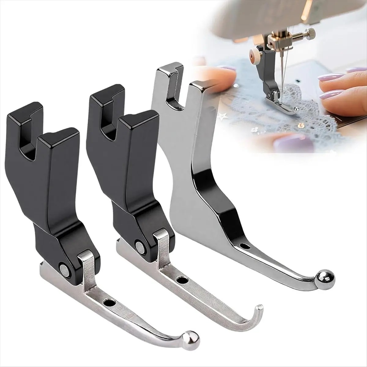 DTDT hot-P369 Bead Sequin Presser Foot, Wedding Dress Bead Fabric Sewing Machine Accessories, Bead Sewing Foot