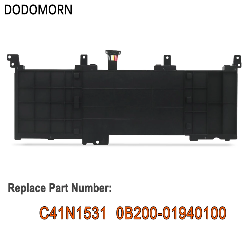 DODOMORN For ASUS ROG Strix GL502VS GL502VSK GL502VY GL502VT GL502VS-1A GL502VY-DS71 Series C41N1531 Laptop Battery 15.2V 62Wh