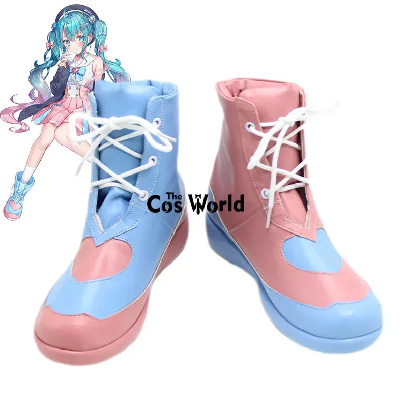 

Miku Love Sailor Аниме Обувь для косплея на заказ Сапоги