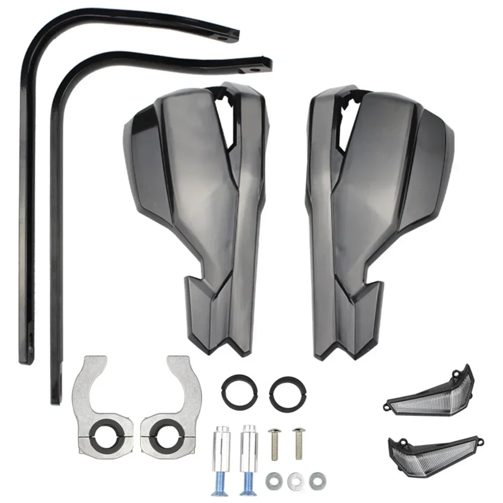 

Motorcycle Accessories LED Lights Handguards Wear-resistant Material Easy Installation Hand Protection Practical Design