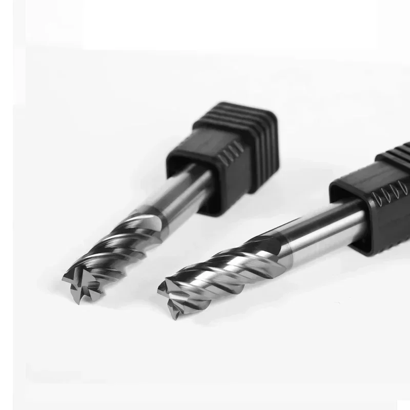 CSXW HRC72 CNC Carbide End Mill High Hardness Tungsten Cutter 4Flute Metal Steel Square Router Bit 6 8 12 14 16