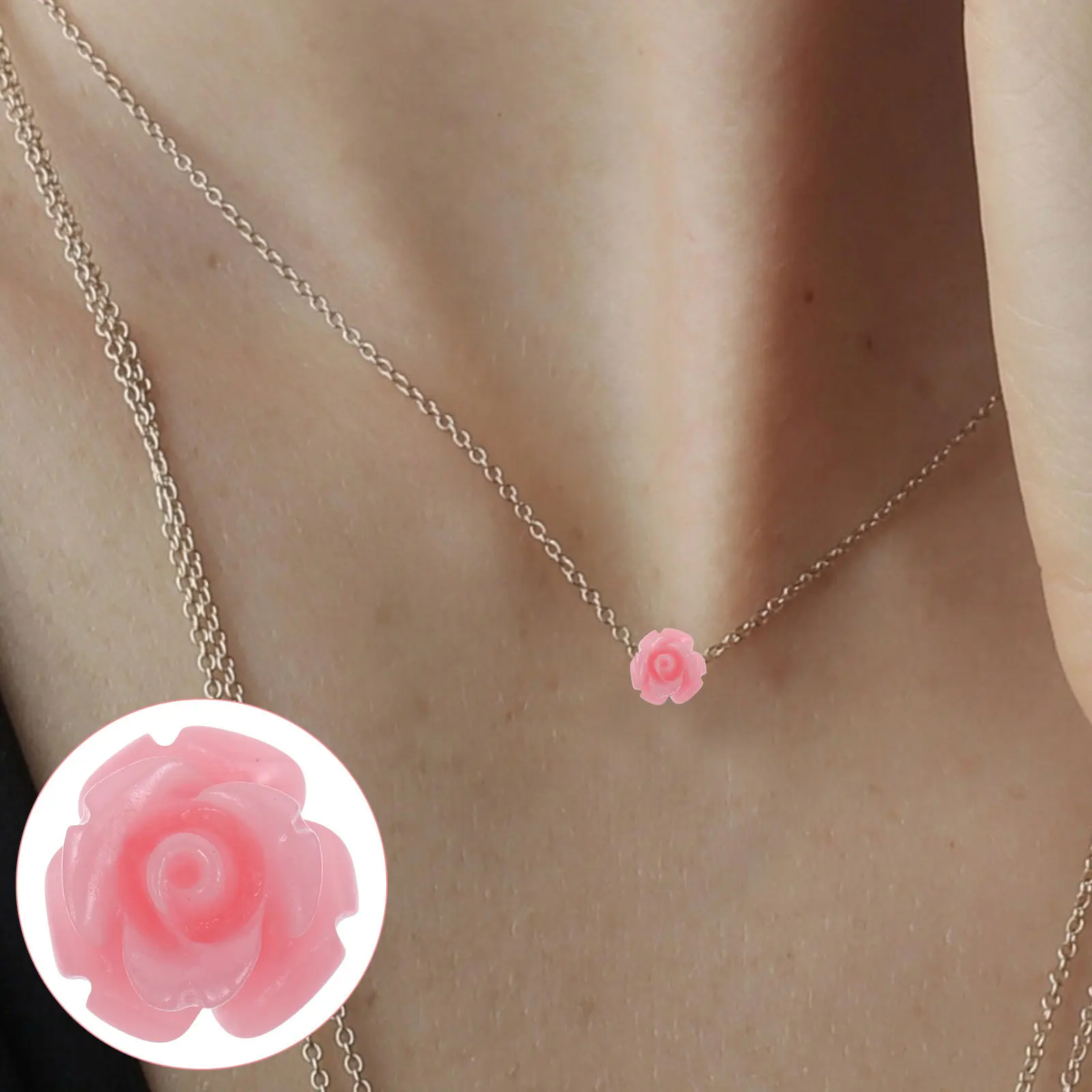 

30pcs Loose For Diy Craft Flower Spacer Beads Resin Jewelry Making Materials Necklace Diy Flower Beads Bracelet Decor